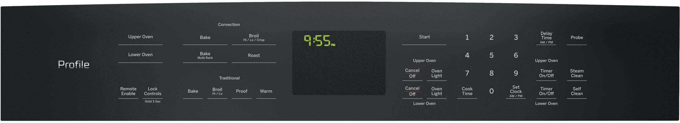 GE PT9550DFBB Black