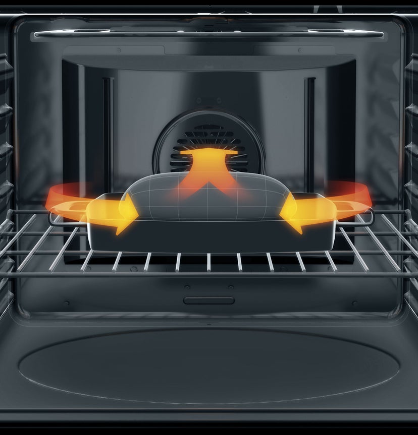 GE PT970DRWW 30" Combination Double Electric Wall Oven with 4.4...