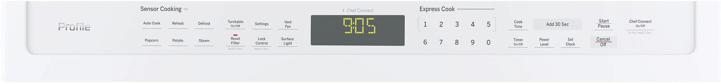 GE PVM9005DJWW White