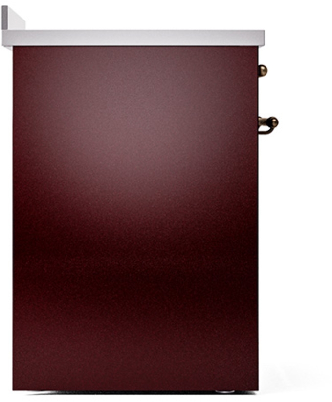 Ilve UNI304QNMPBUB Burgundy With Bronze Knobs