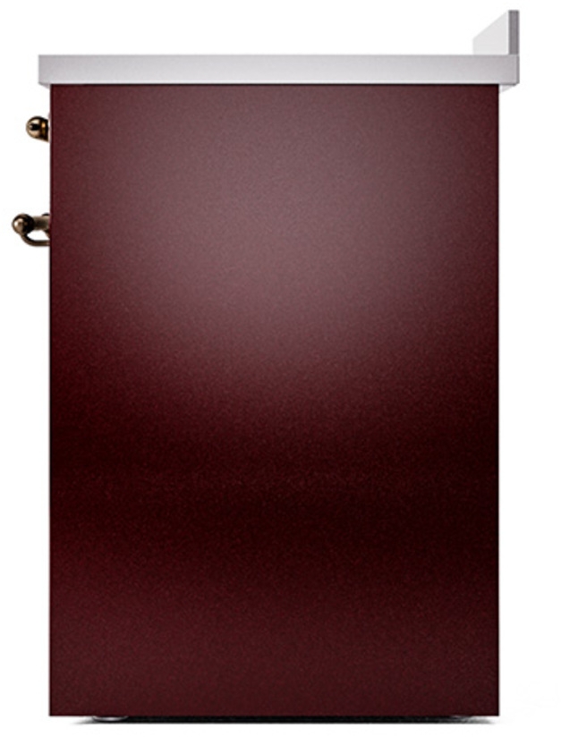 Ilve UNI304QNMPBUB Burgundy With Bronze Knobs