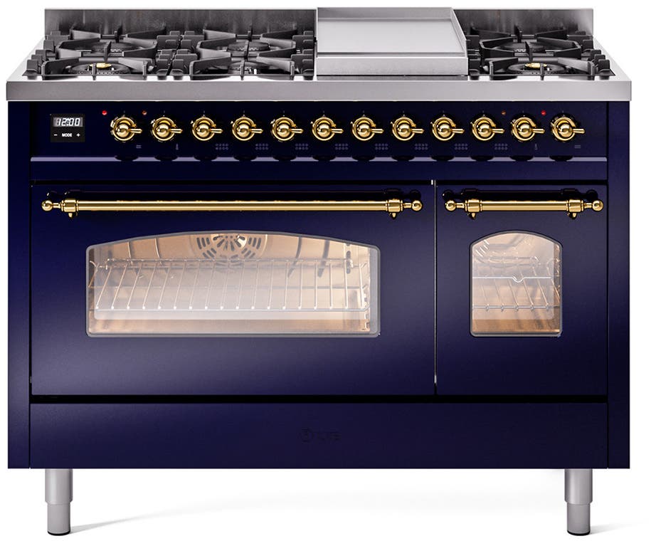Ilve UP48FNMPMBG Midnight Blue Brass