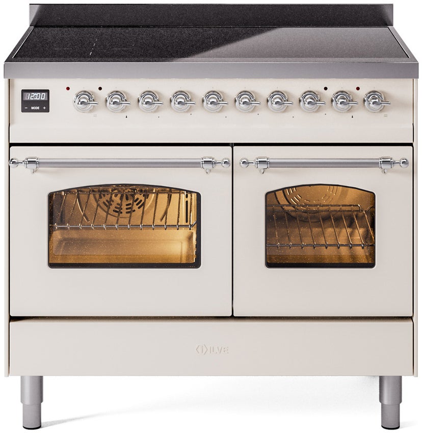 Ilve UPDI406NMPAWC Nostalgie II 40 Inch Electric Freestanding Range: ...