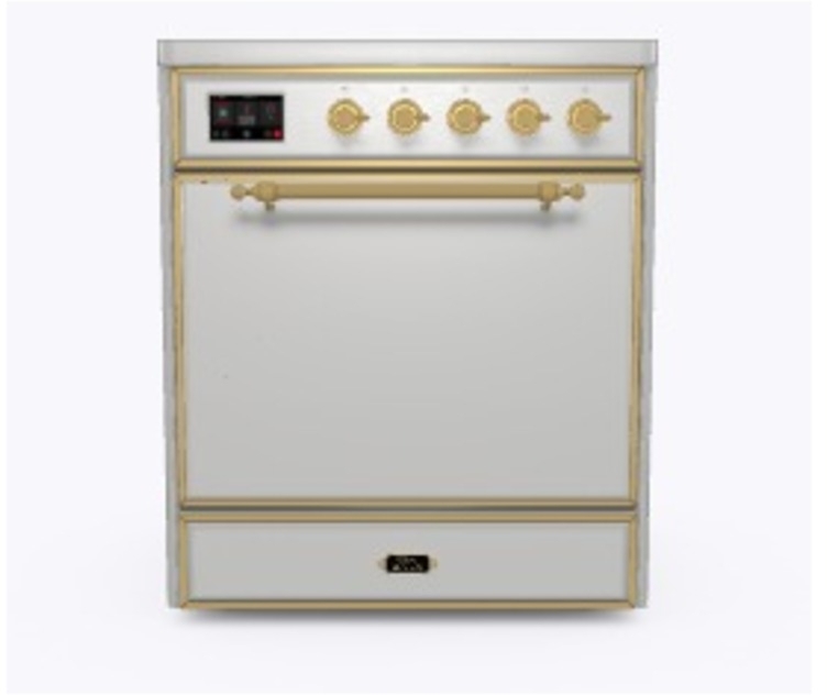 Ilve UMI30QNE3SSG Stainless Steel W/ Brass Trim