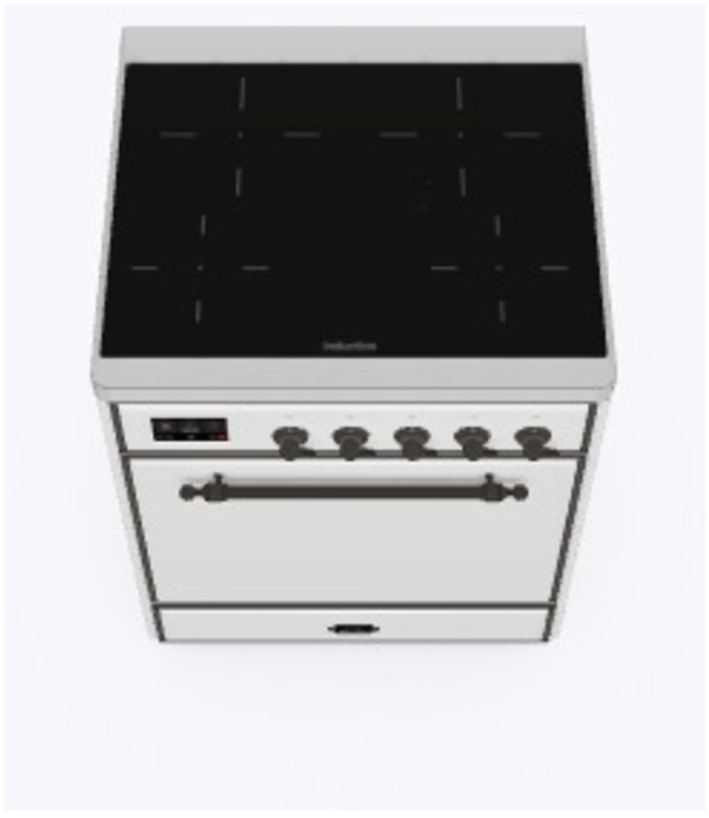 Ilve UMI30QNE3WHB White W/ Bronze Trim