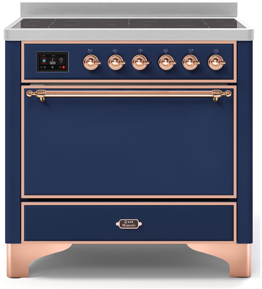 Ilve UMI09QNS3MBP Midnight Blue W/ Copper Trim