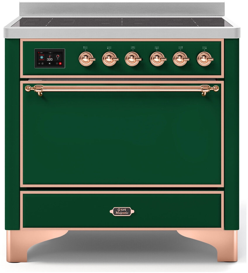 Ilve UMI09QNS3EGP Emerald Green W/ Copper Trim