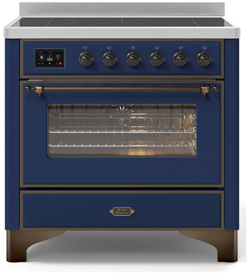 Ilve UMI09NS3MBB Midnight Blue W/ Bronze Trim