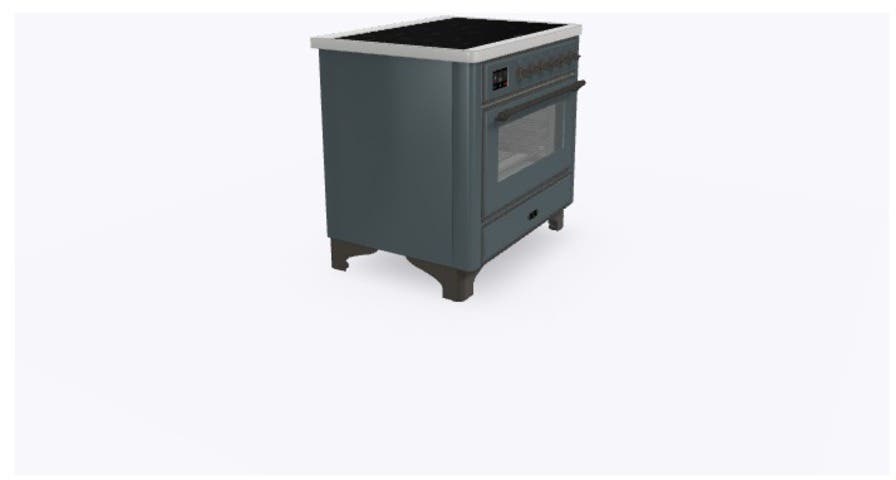 Ilve UMI09NS3BGB Blue Grey W/ Bronze Trim