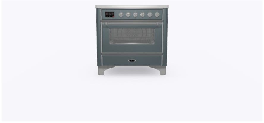Ilve UMI09NS3BGC Blue Grey W/ Chrome Trim
