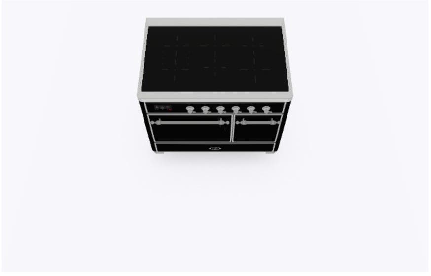 Ilve UMDI10QNS3BKC Glossy Black W/ Chrome Trim