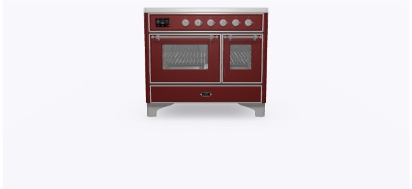 Ilve UMDI10NS3BUC 40" Freestanding Electric Induction Range w/ 6 Ele...