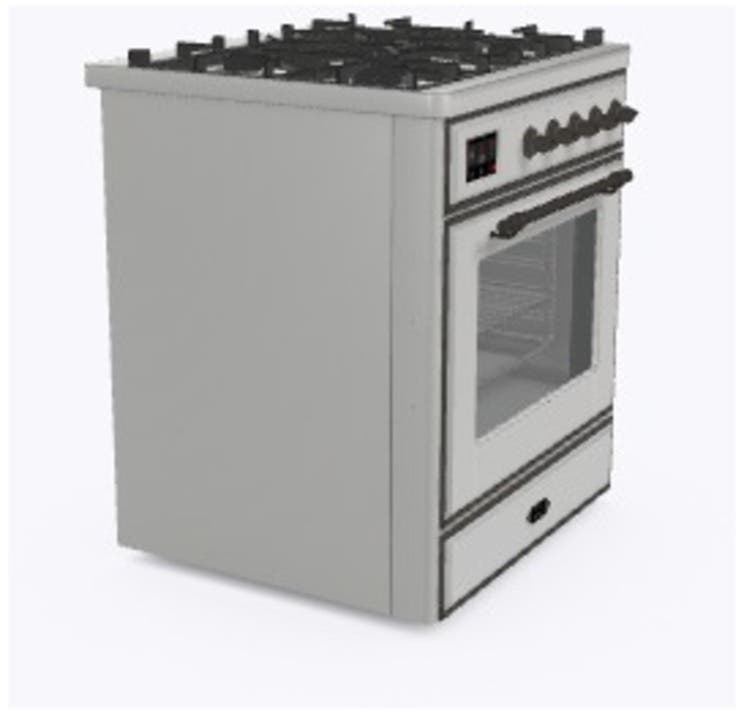 Ilve UM30DNE3SSBLP Liquid Propane In Stainless Steel W/ Bronze Trim