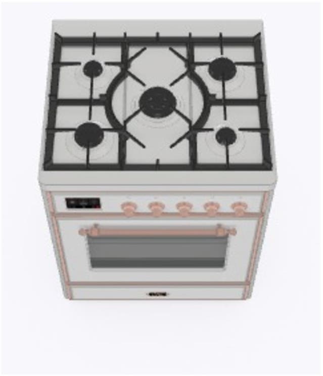 Ilve UM30DNE3SSP Natural Gas In Stainless Steel W/ Copper Trim
