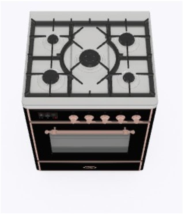 Ilve UM30DNE3BKP Natural Gas In Glossy Black W/ Copper Trim