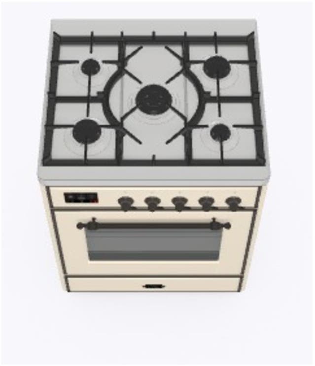 Ilve UM30DNE3AWB Natural Gas In Antique White W/ Bronze Trim