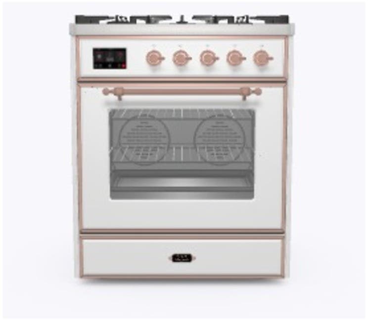 Ilve UM30DNE3RAP Ral Custom Color With Copper Knobs