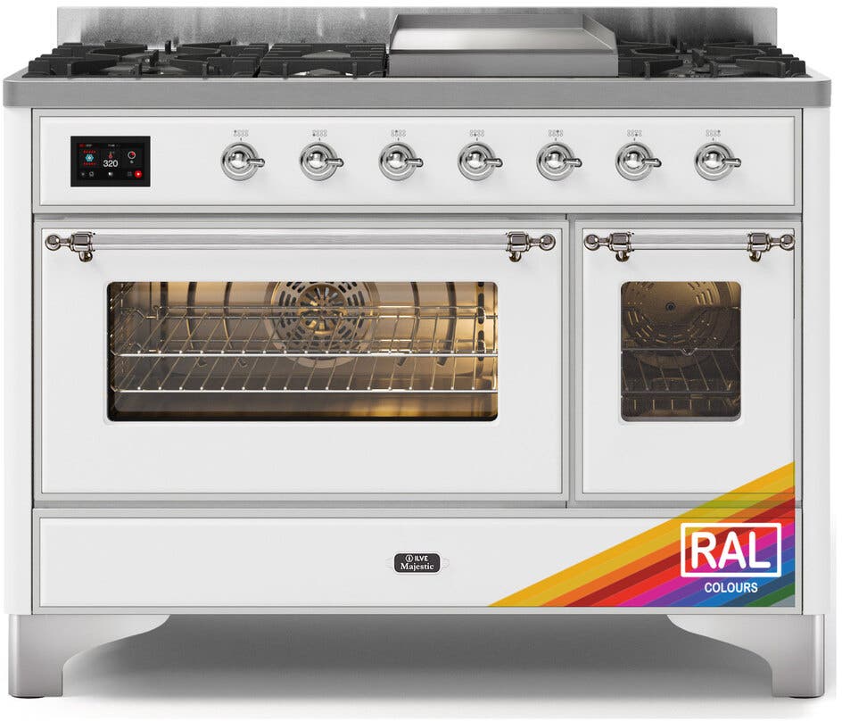 Ilve UM12FDNS3RACLP Ral Custom Color With Chrome Knobs, Liquid Propane