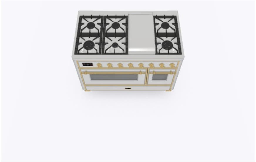 Ilve UM12FDNS3SSGLP Stainless Steel, Brass Trim - LP