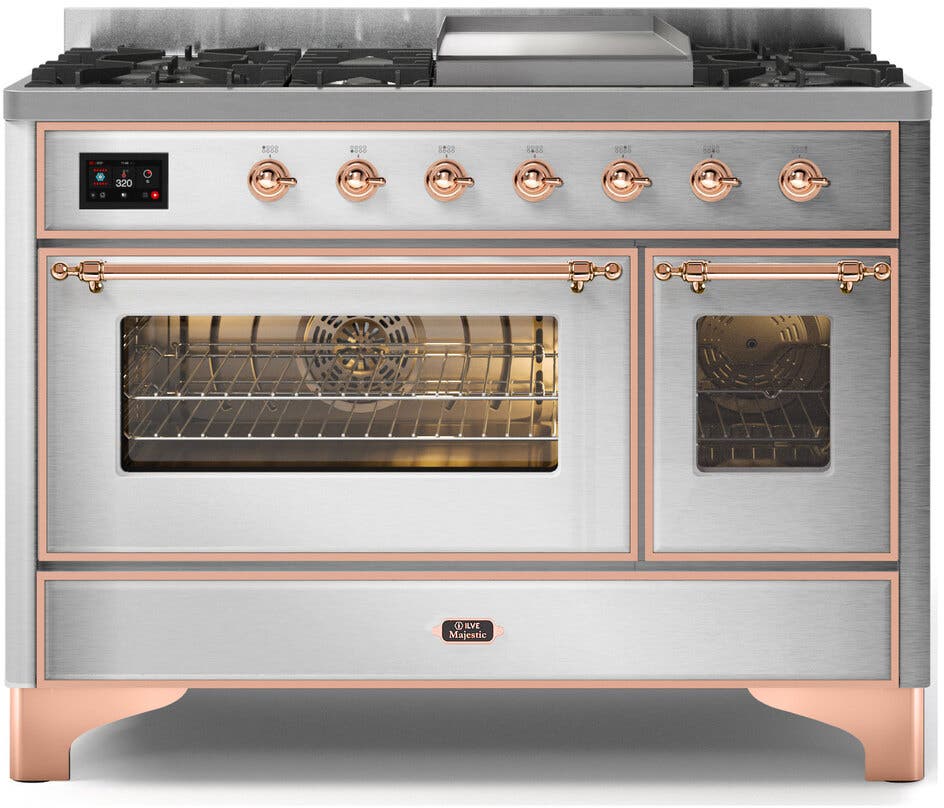 Ilve UM12FDNS3SSP Natural Gas In Stainless Steel W/ Copper Trim