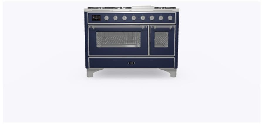 Ilve UM12FDNS3MBC Natural Gas In Midnight Blue W/ Chrome Trim