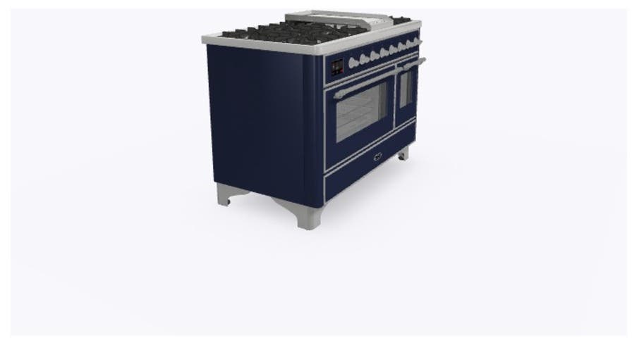 Ilve UM12FDNS3MBC Natural Gas In Midnight Blue W/ Chrome Trim