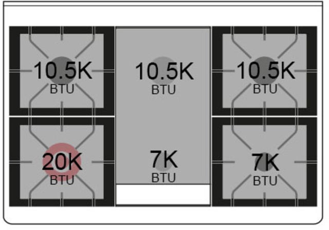 Ilve UM09FDQNS3BGB 36" Dual Fuel Freestanding Range w/ 6 Sealed Burne...