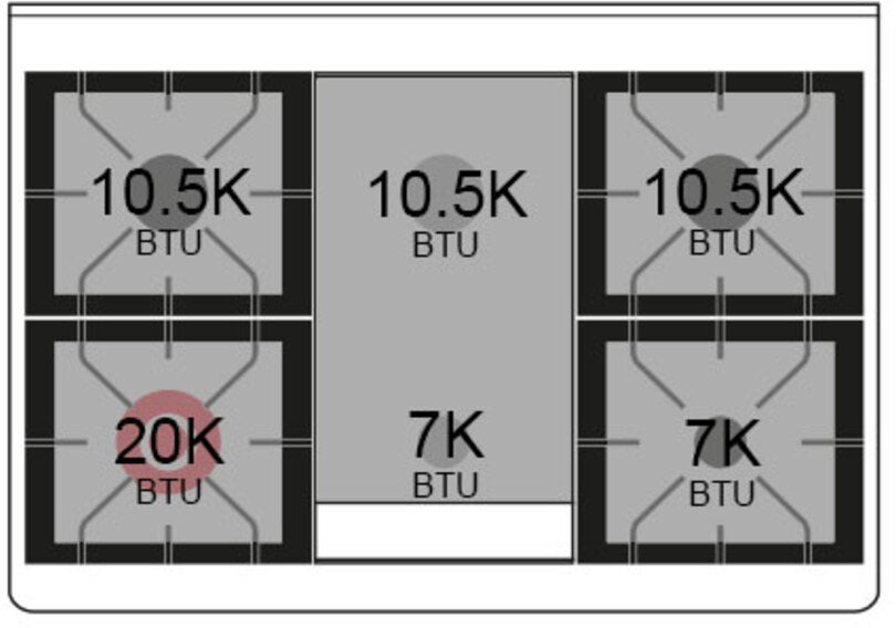 Ilve UM09FDQNS3BGB 36" Dual Fuel Freestanding Range w/ 6 Sealed Burne...