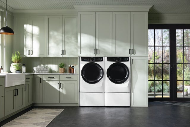 Electrolux ELFE7738AW 27 Inch Front Load Electric Dryer Freestanding: Wh...