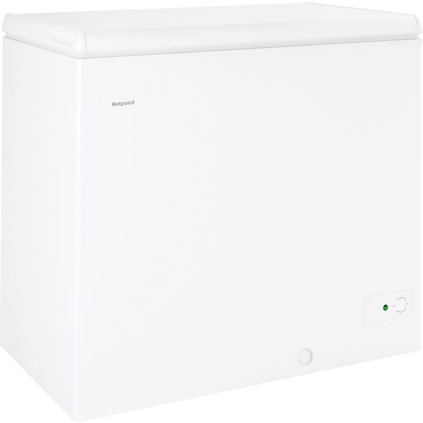 Hotpoint HCM7SMWW Chest Freezer with LED Lighting and Manual Defrost...