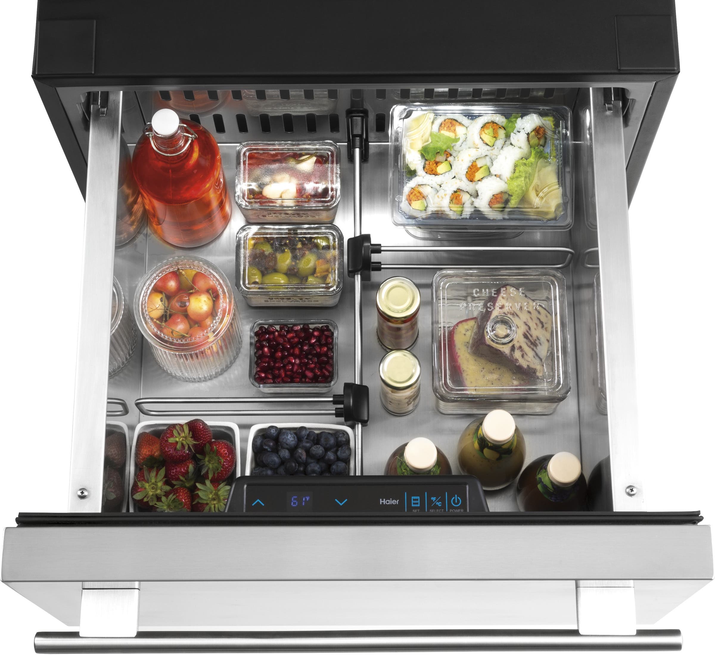 Haier DD410RS 24 Inch Built-In Dual Refrigerator Drawers