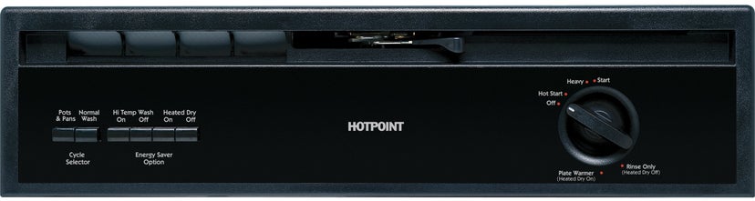 Hotpoint HDA3600DBB Full Console Dishwasher with 12 Place Settings, 5 ...