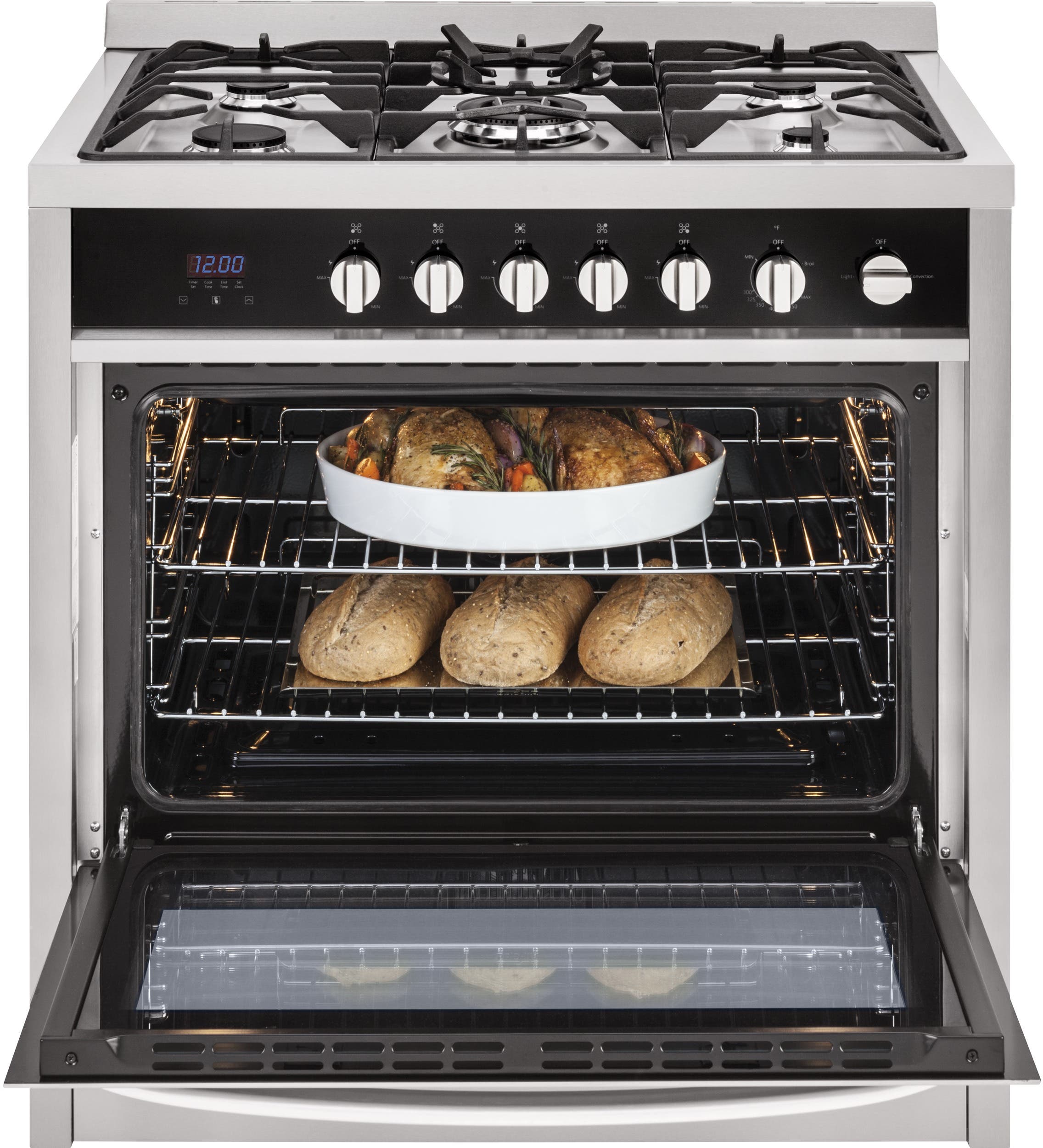 Haier HCR6250AGS 36 Inch Freestanding Gas Range