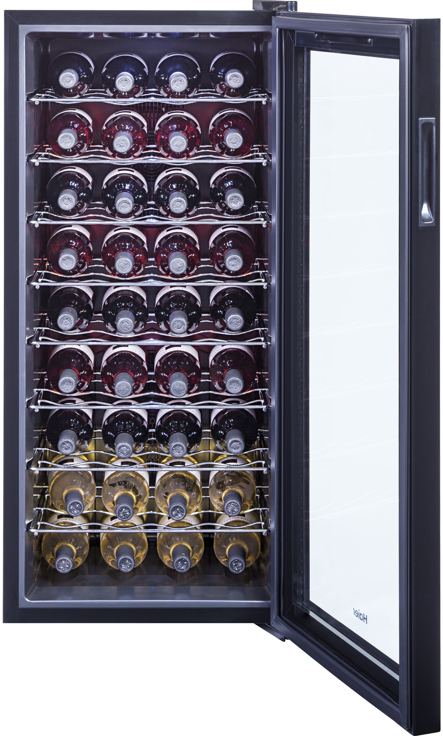 Haier HEWFT36BXB 18 Inch Wine Cellar Black | Plesser's Appliances