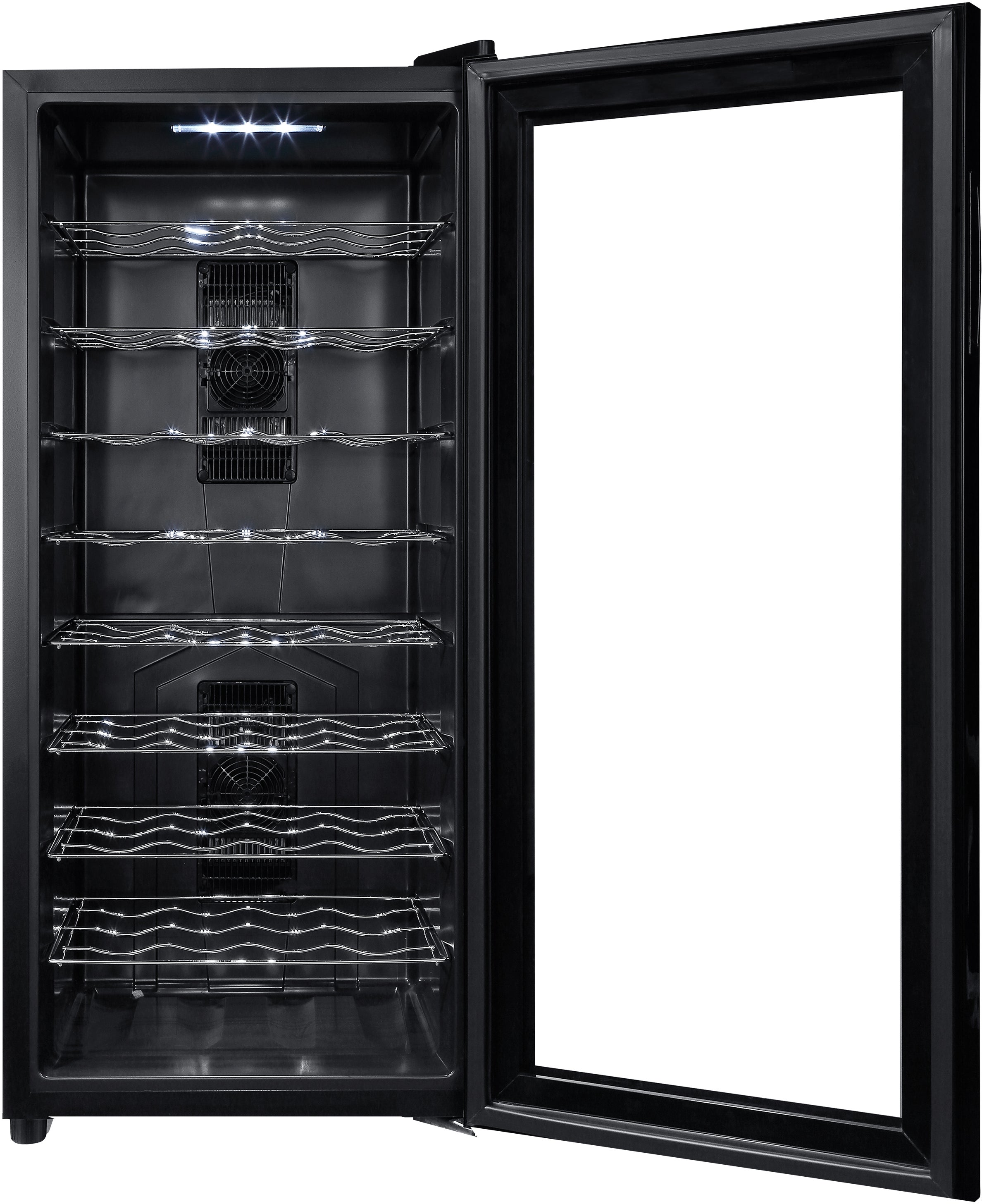 Haier HEWFT36BXB 18 Inch Wine Cellar Black | Plesser's Appliances