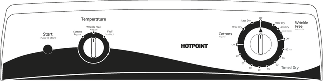 Hotpoint HTDX100EDWW Hotpoint 6.0 Cu. Ft. Capacity Dura Drum Electric D...