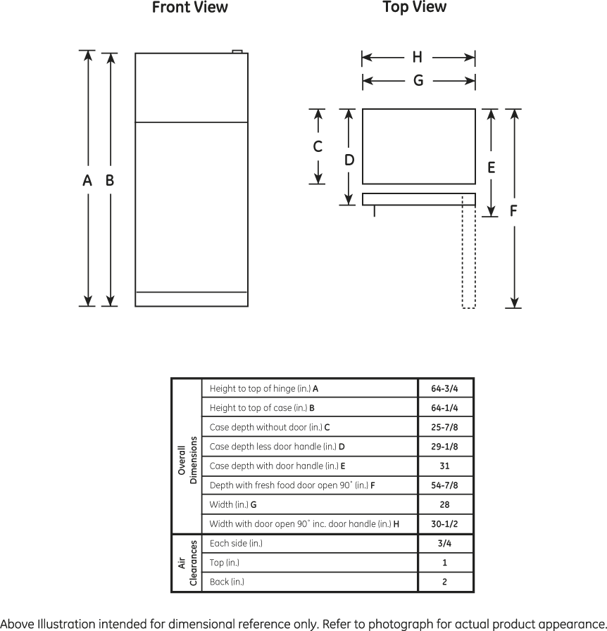 Hotpoint HTH17CBDLWW White, Left Hinge Door Swing