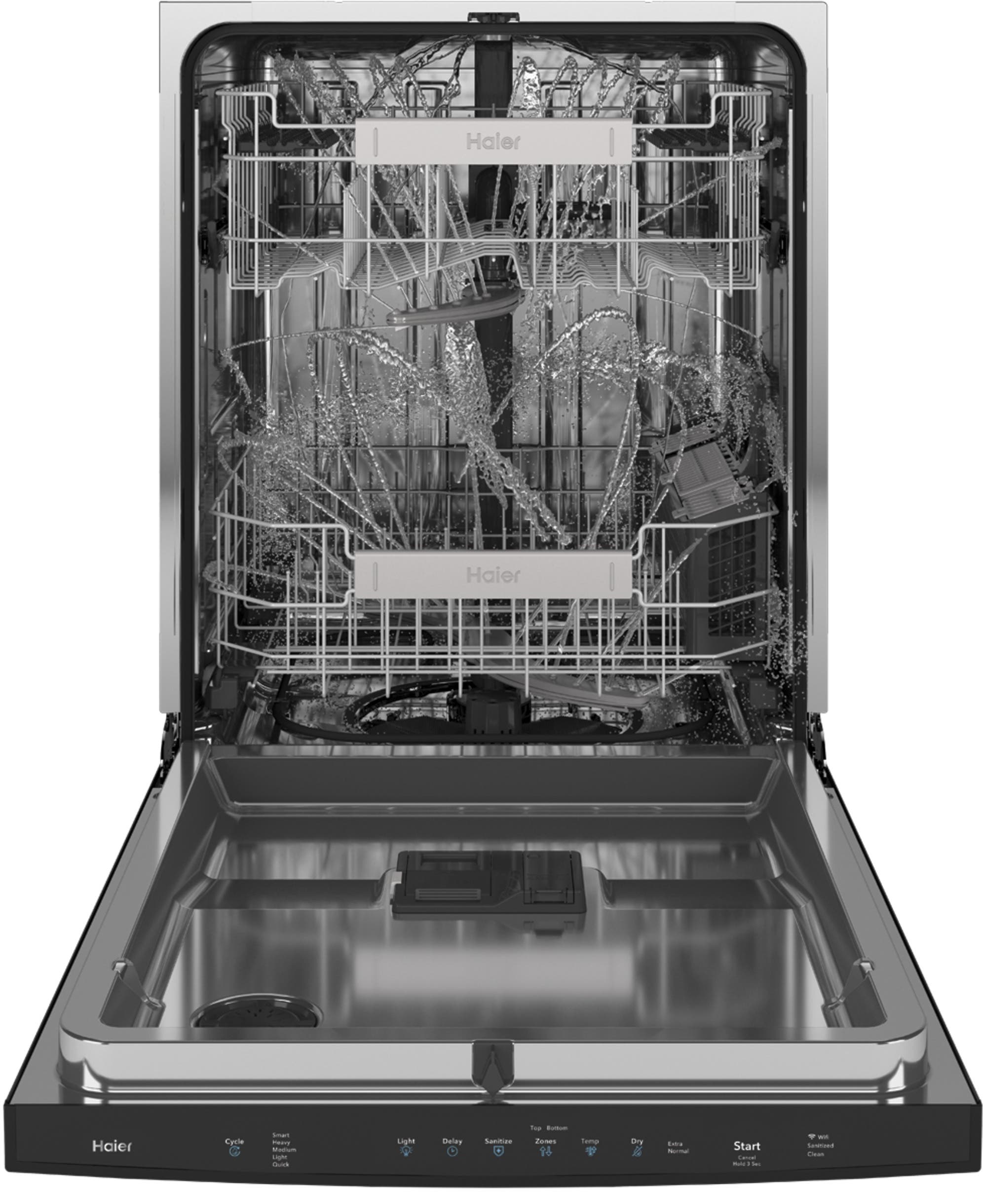 Haier QDP555SBNTS Black Stainless Steel, Fingerprint Resistant