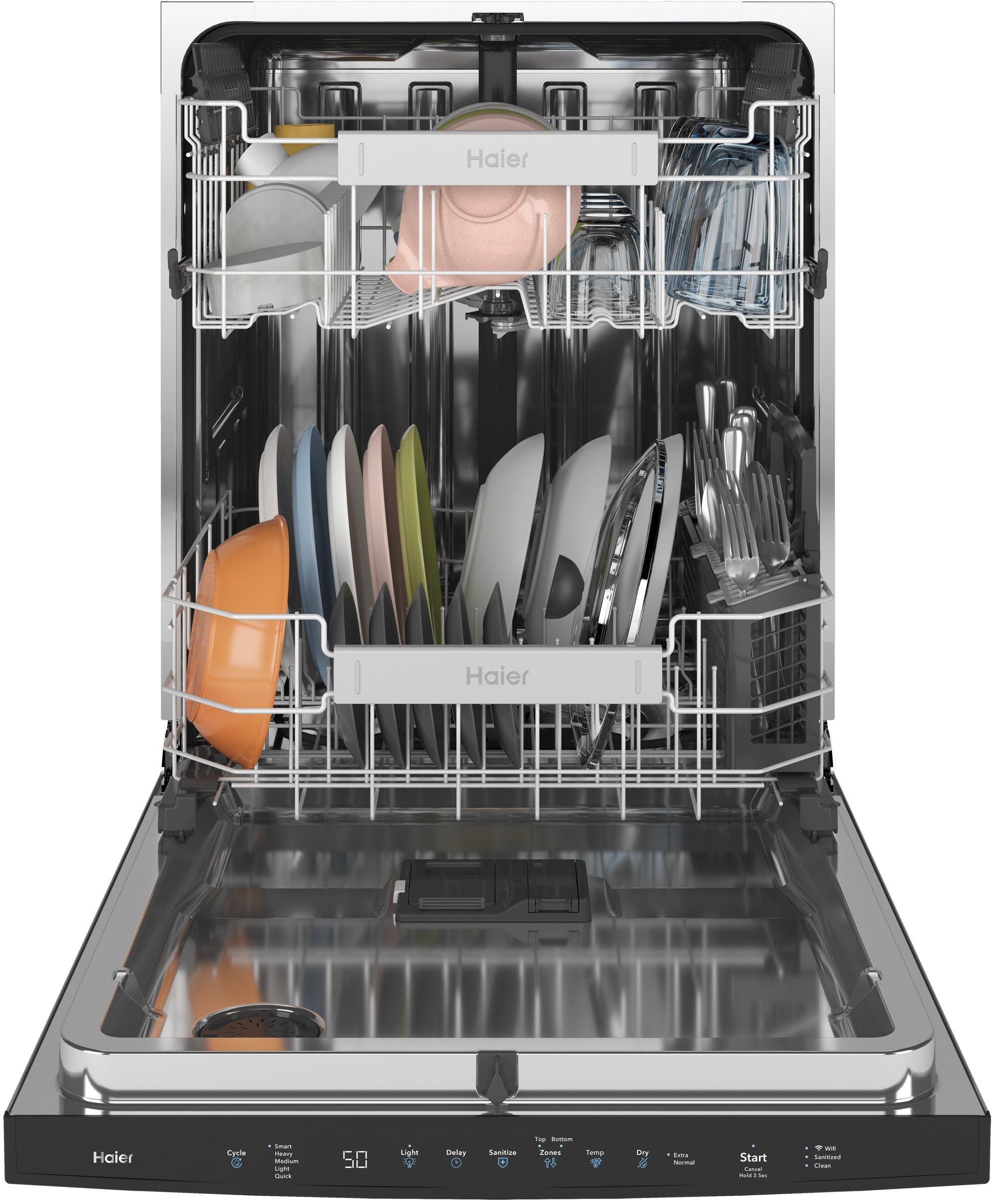 Haier QDP555SYNFS Stainless Steel, Fingerprint Resistant