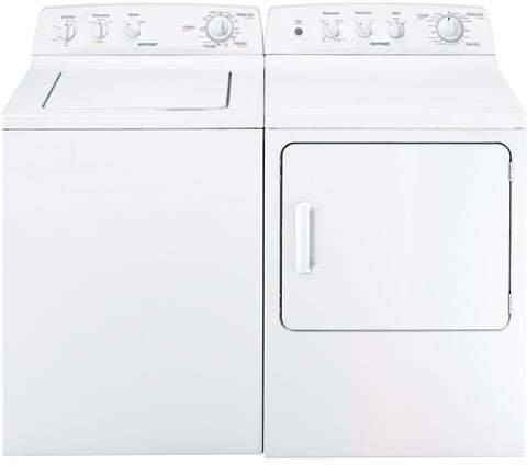 Hotpoint NWXR483EGWW 27" Electric Dryer with 6.0 cu. ft. Capacity, 8 Dr...