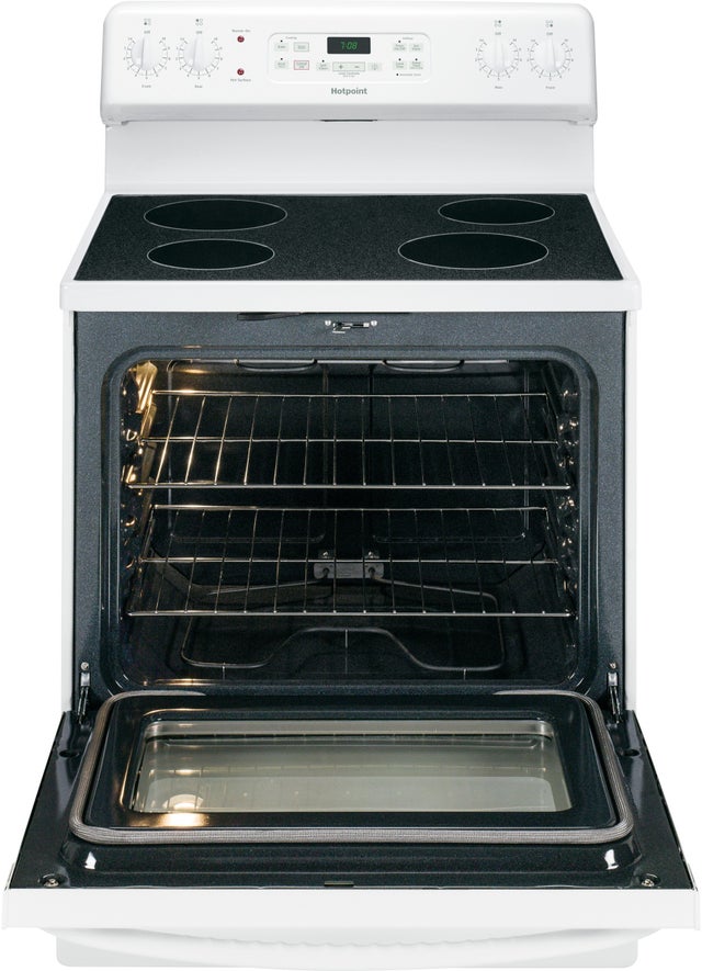 Hotpoint RB780DHWW 30 Inch Freestanding Electric Range with 5.0 cu. f...