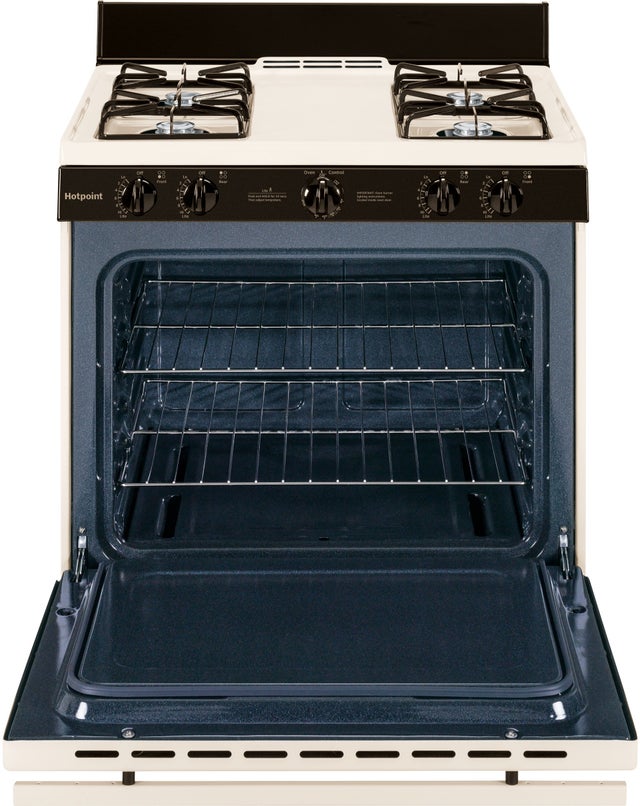 Hotpoint RGB518PCHCT Hotpoint 30" Free-standing Gas Range: Bisque