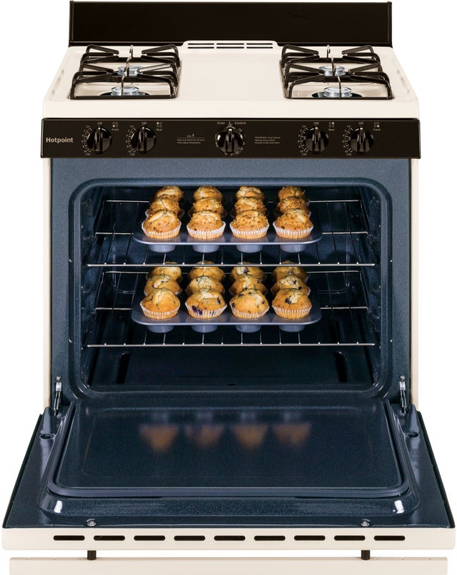 Hotpoint RGB518PCHCT Hotpoint 30" Free-standing Gas Range: Bisque
