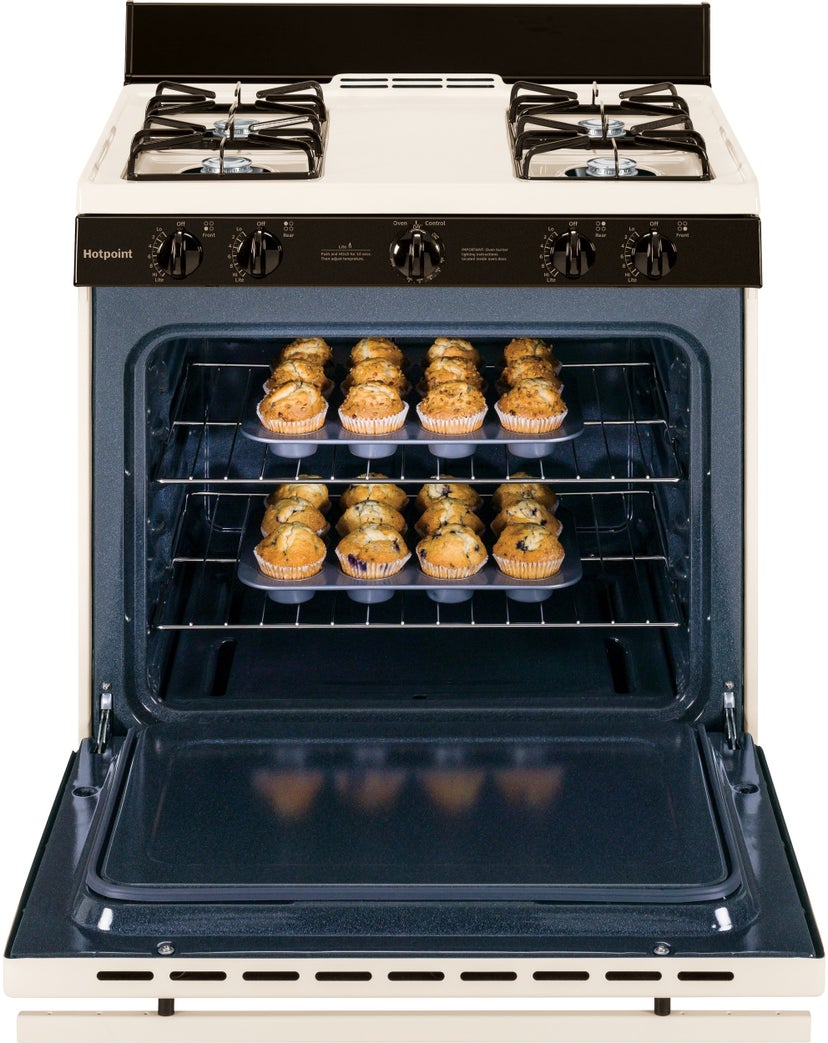 Hotpoint RGB518PCHCT Hotpoint 30" Free-standing Gas Range: Bisque