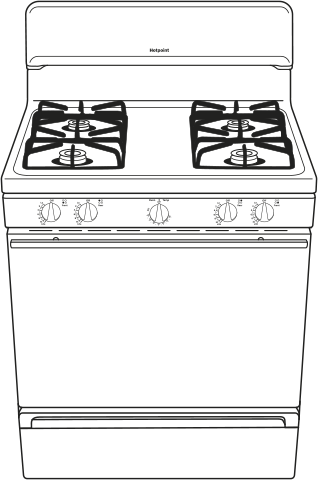 Hotpoint RGB525DEHBB Black