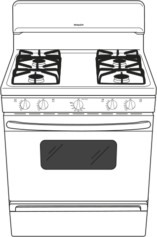 Hotpoint RGB526DEHBB Black