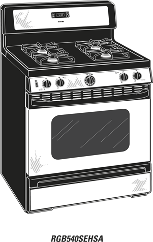 Hotpoint RGB540SEPSA 30" Freestanding Gas Range