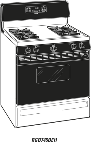 Hotpoint RGB745DEPCT Bisque