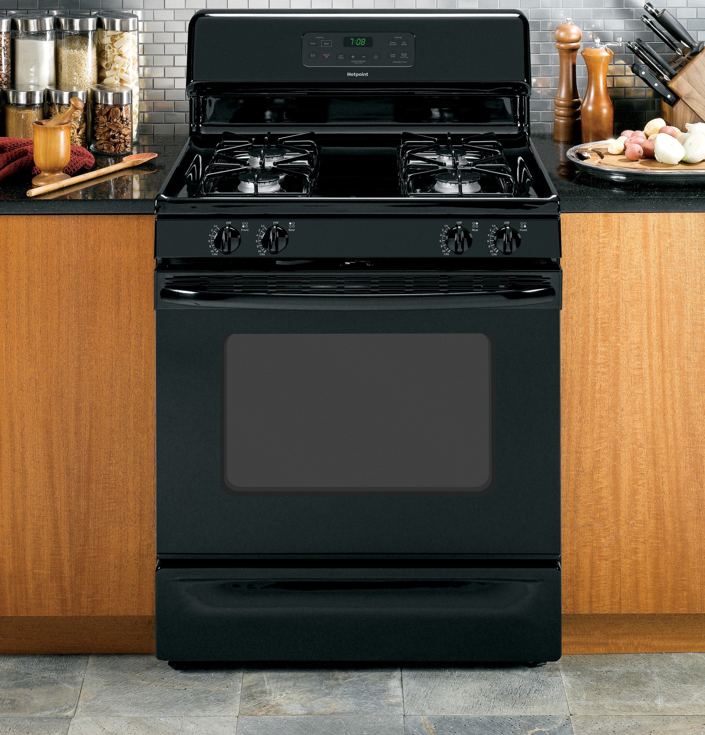 Hotpoint RGB780DEHBB Black