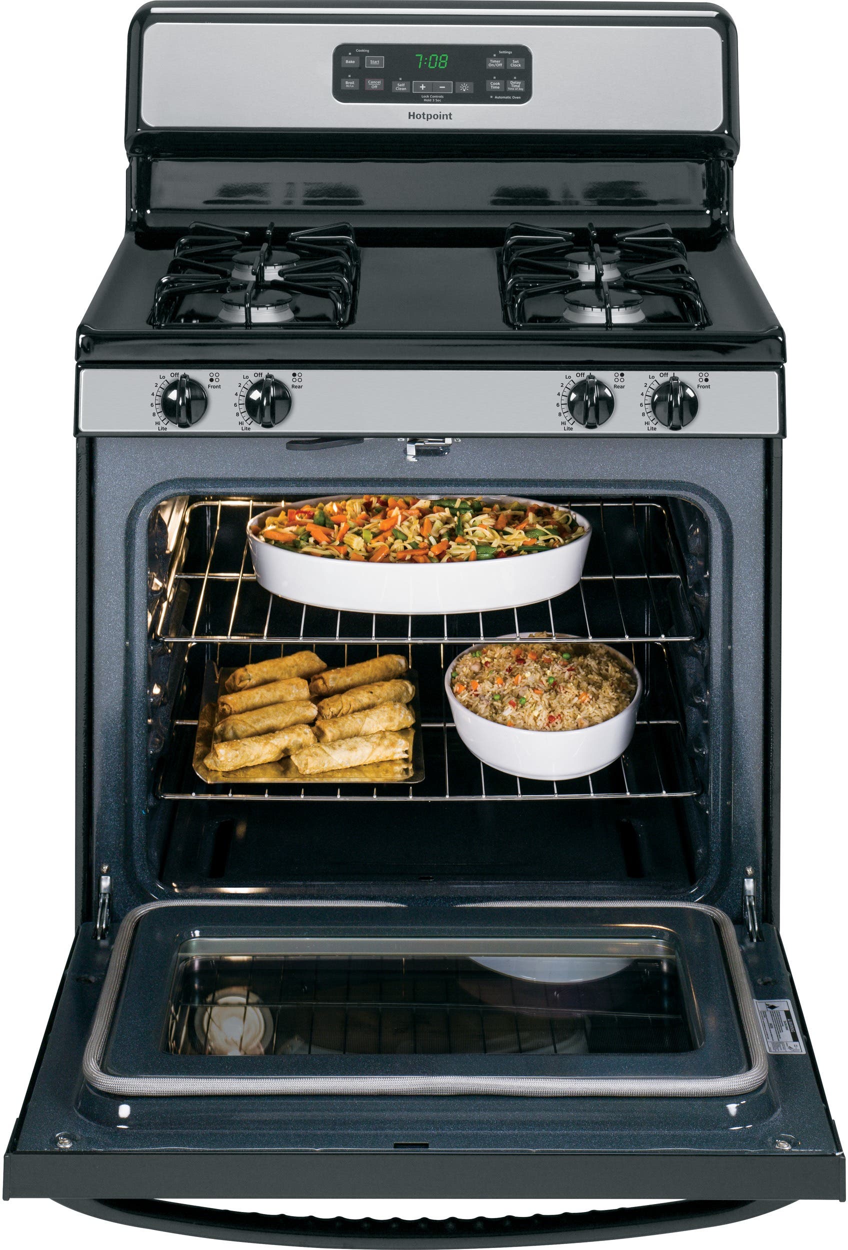 Hotpoint RGB780REHSS 30" Freestanding Gas Range